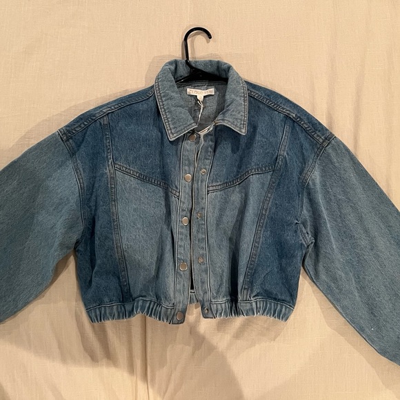 Cloud Ten colorblock denim jacket - NWT -size small - Picture 3 of 6